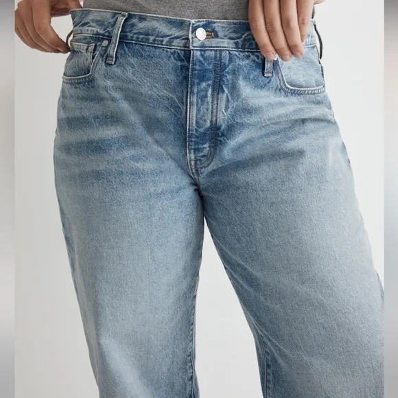 NWOT Madewell Low-Slung Straight Jeans in Olvera Wash Size 33