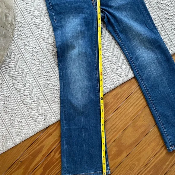 NWT Anthropologie Pilcro and the Letterpress High Rise Flare Crop Jeans Size 25