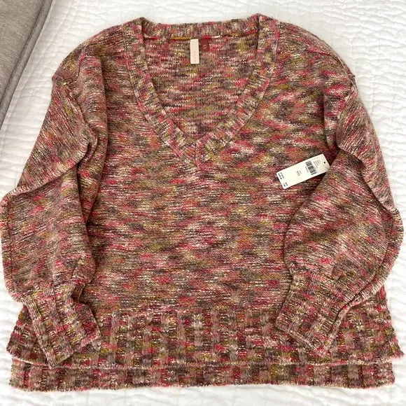 NWT Anthropologie Pilcro V-Neck Oversized Sweater