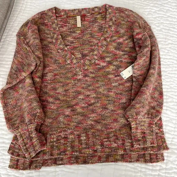 NWT Anthropologie Pilcro V-Neck Oversized Sweater