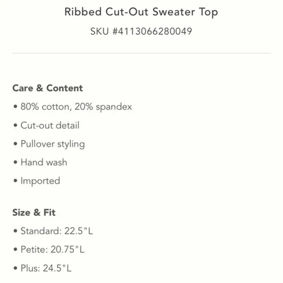 NWT Anthropologie Ribbed Cut Out pullover Sweater Top Brown Shrug &amp; Knit Tank 2X