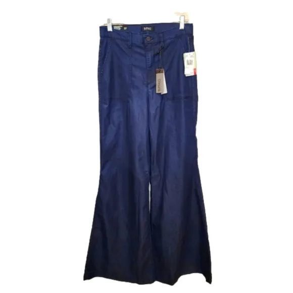 Nwt Buffalo David Bitton Jeans Vertigo Tall Ultra High Rise Super Wide Size 27