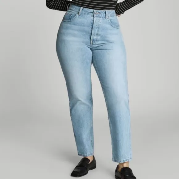 NWT Everlane Blue High Waisted Jeans, Size 33