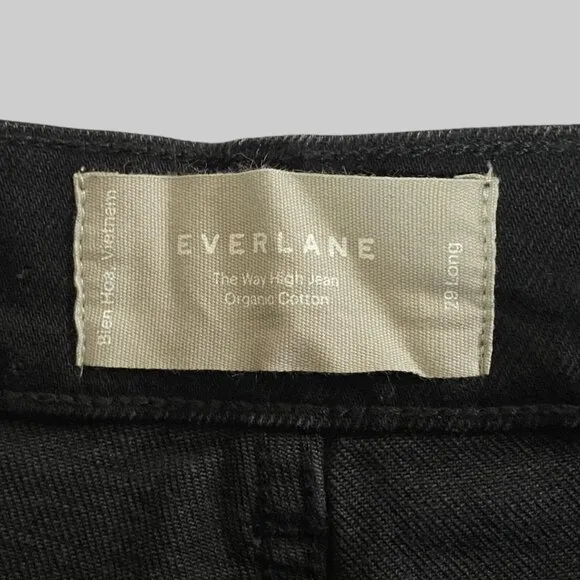 NWT Everlane The Way High Jean Womens 29 Long Coal Black