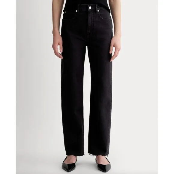 NWT Everlane The Way High Jean Womens 29 Long Coal Black