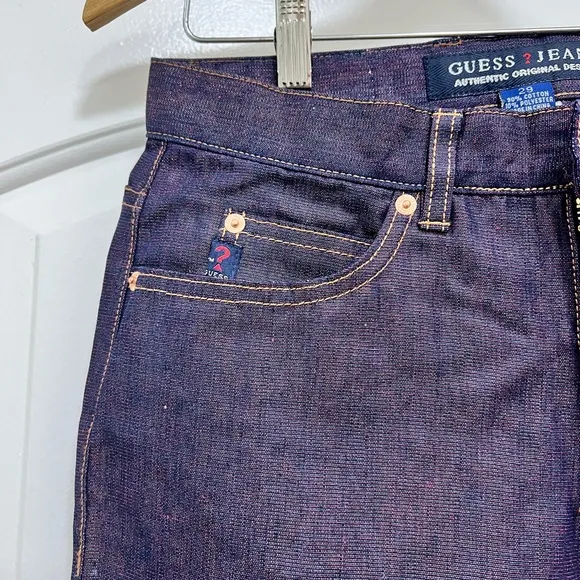 NWT Guess Metallic Plum High Rise Jeans