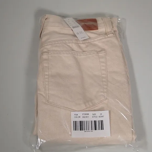 NWT J. Crew Slouchy Boyfriend Jeans in Ecru