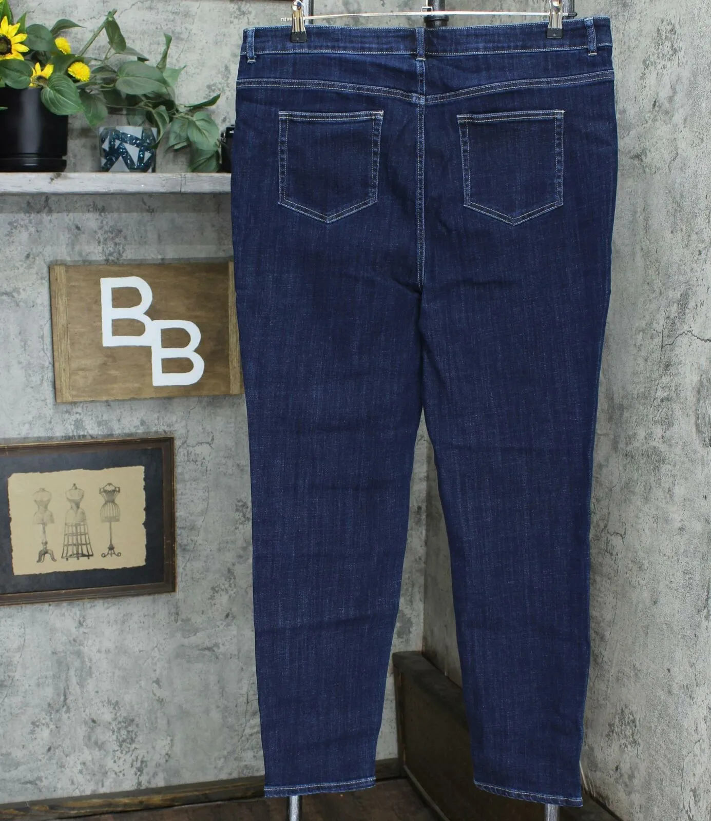 NWT LOGO By Lori Goldstein Plus Skinny Leg High Waisted Jeans. A309792 20W