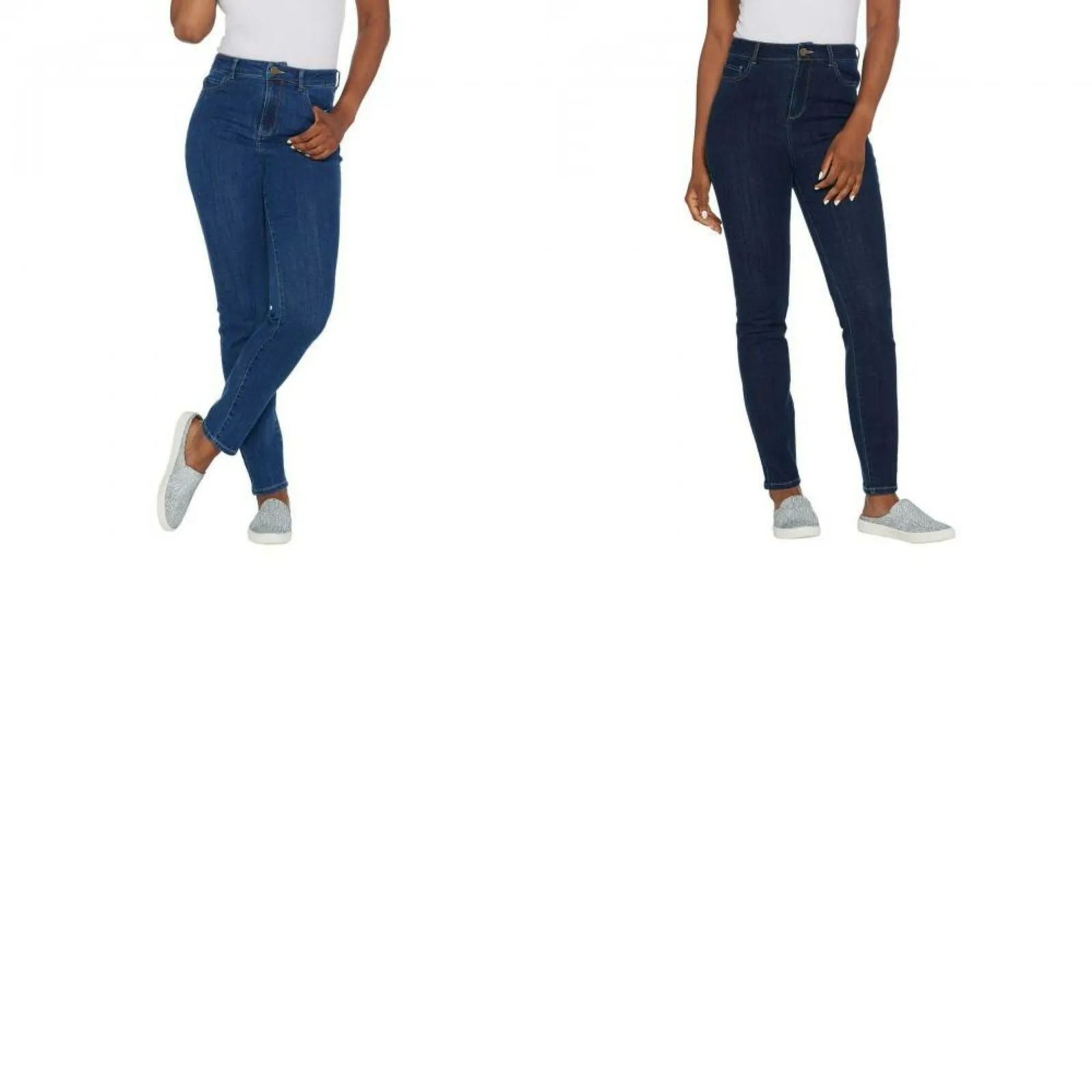 NWT LOGO By Lori Goldstein Plus Skinny Leg High Waisted Jeans. A309792 20W