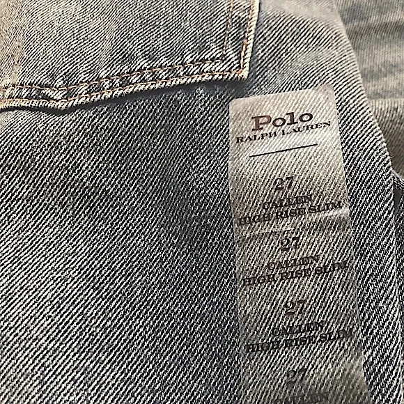 NWT Polo Ralph Lauren Callen High Waist Western Beaded Jeans Women’s 27