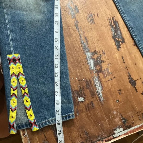 NWT Polo Ralph Lauren Callen High Waist Western Beaded Jeans Women’s 27
