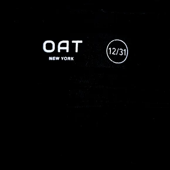Oat New York High Rise Wide Leg Jean in Black Size 12 / 31