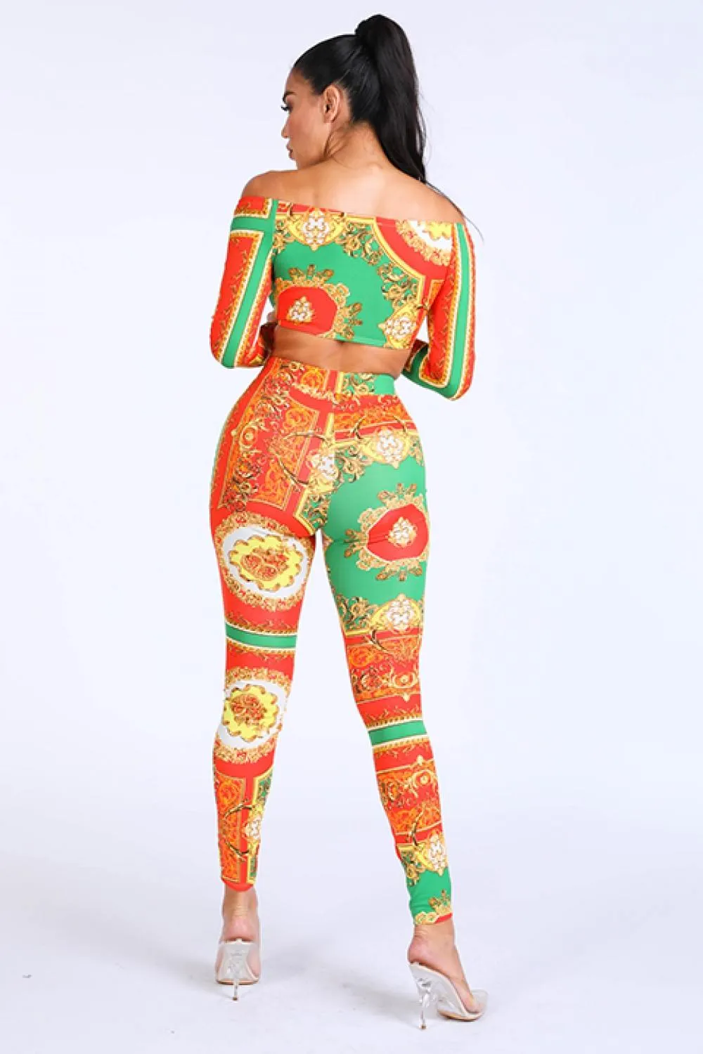 Off Shoulder Top & Leggings Set