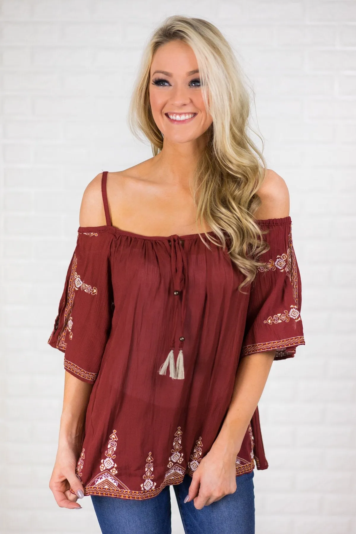 Off the Shoulder Detail Top
