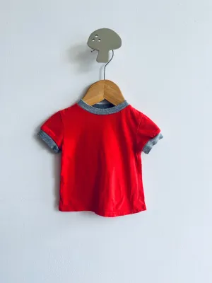 Organic Cotton Ringer Tee // 0-3M