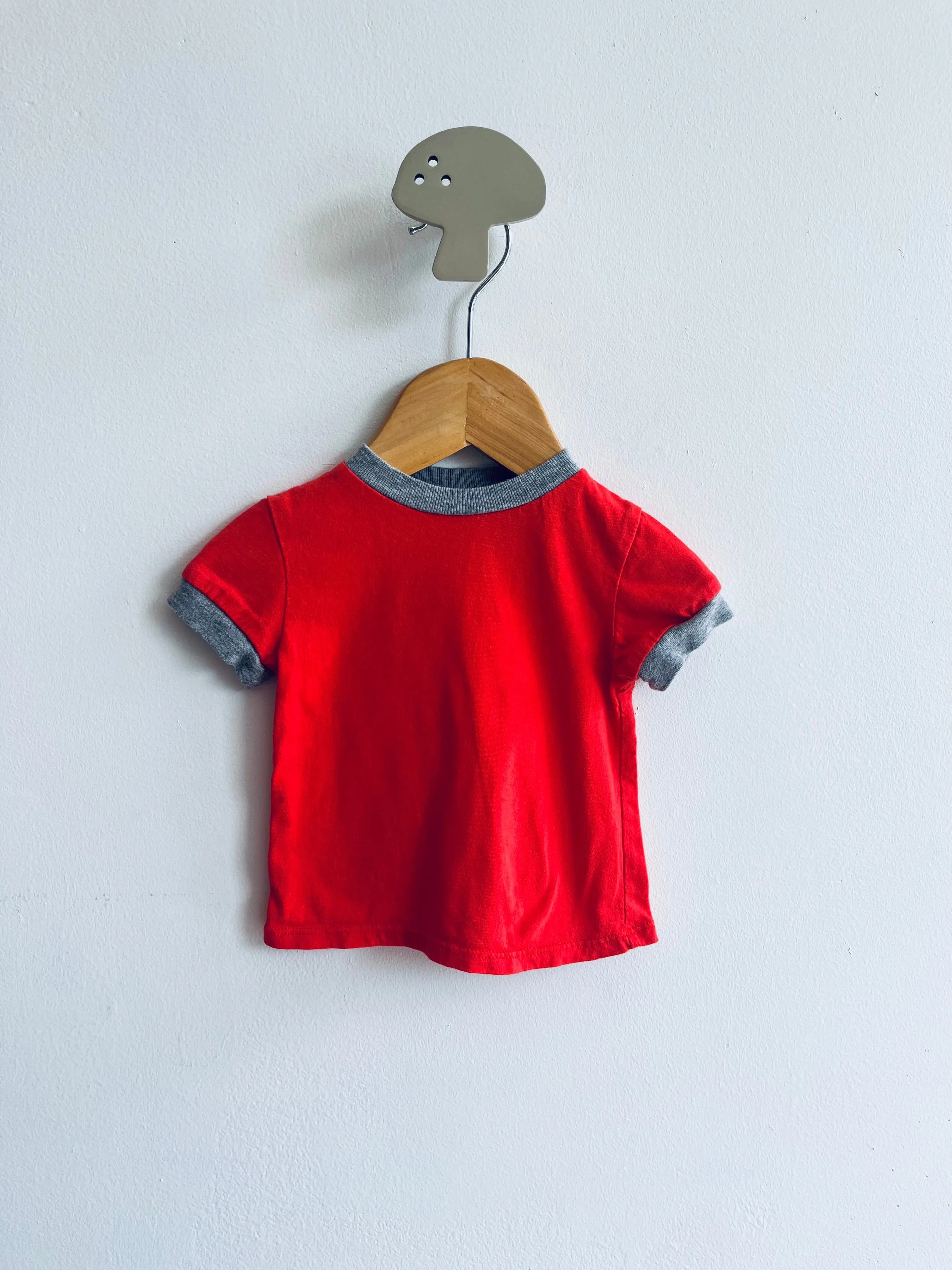 Organic Cotton Ringer Tee // 0-3M