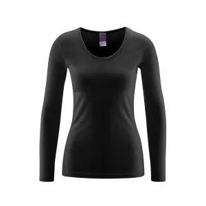 Organic Round Neck Long Sleeve T-shirt: Womens