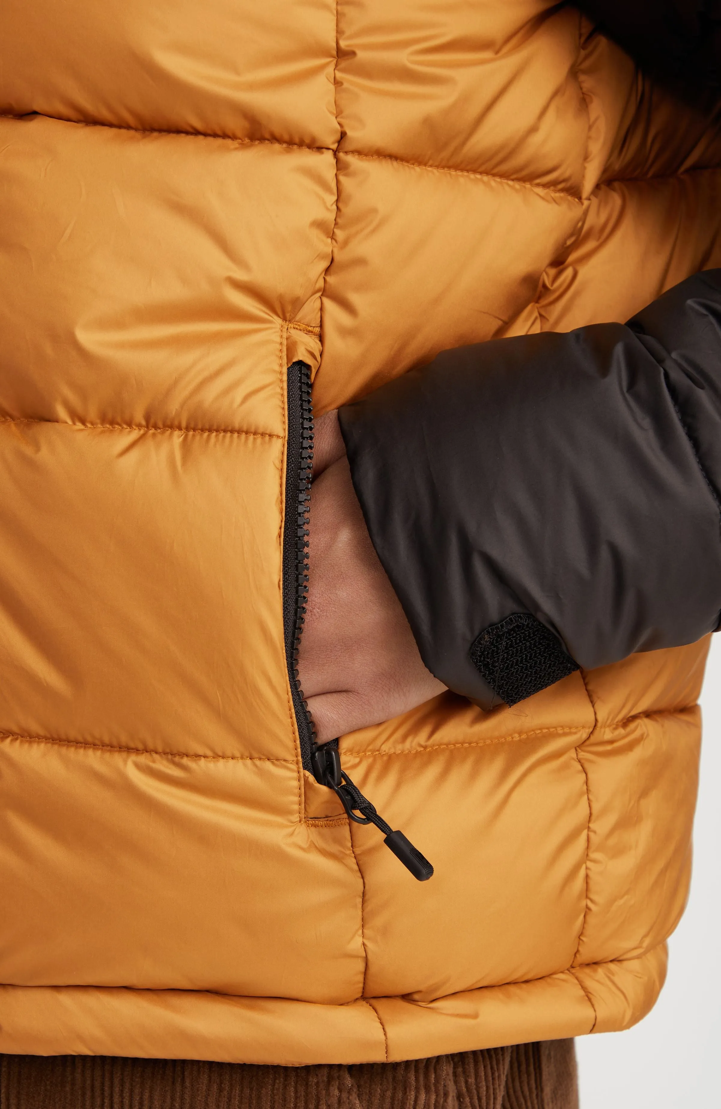 O'Riginals Steppjacke | Rich Caramel Colour block