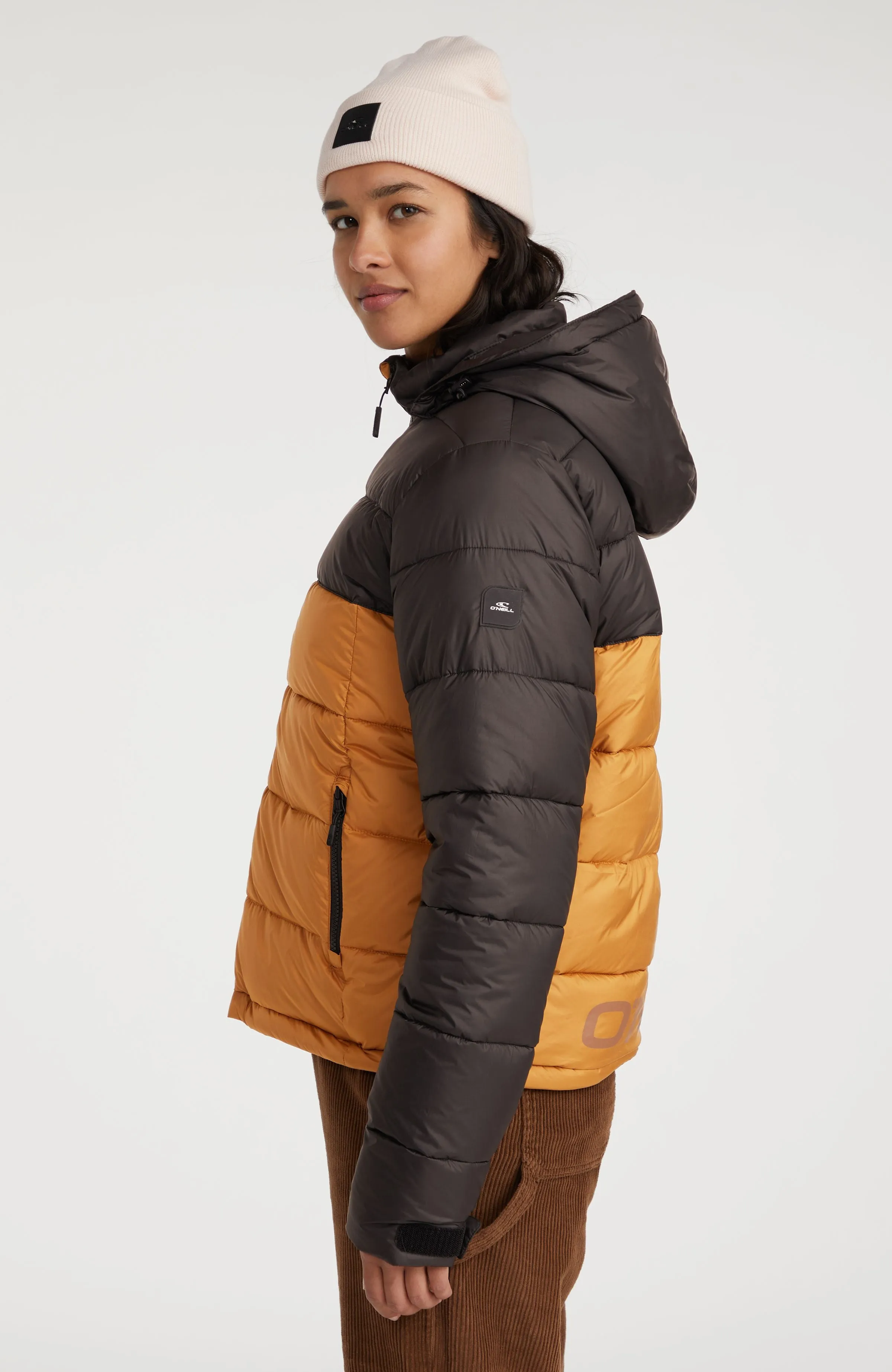 O'Riginals Steppjacke | Rich Caramel Colour block