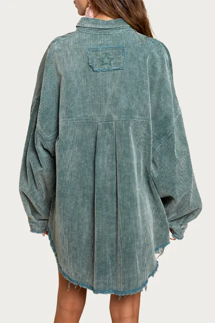 OVERSIZED CORDUROY SHACKET