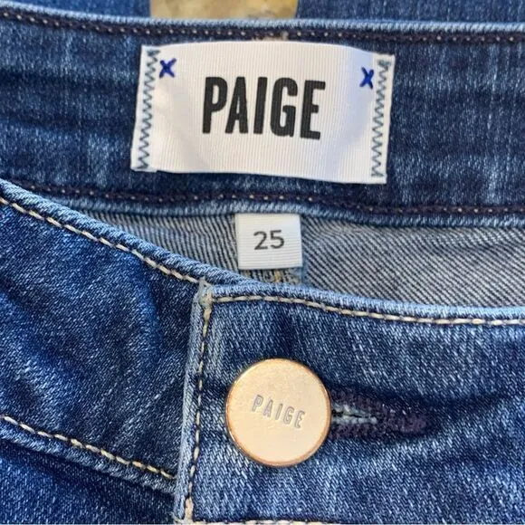 Paige Skyline Skinny Crop Jeans Size 25