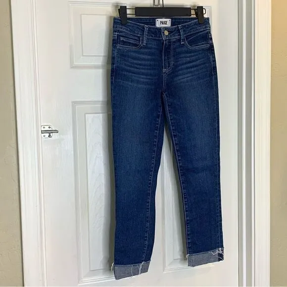 Paige Skyline Skinny Crop Jeans Size 25