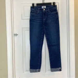 Paige Skyline Skinny Crop Jeans Size 25