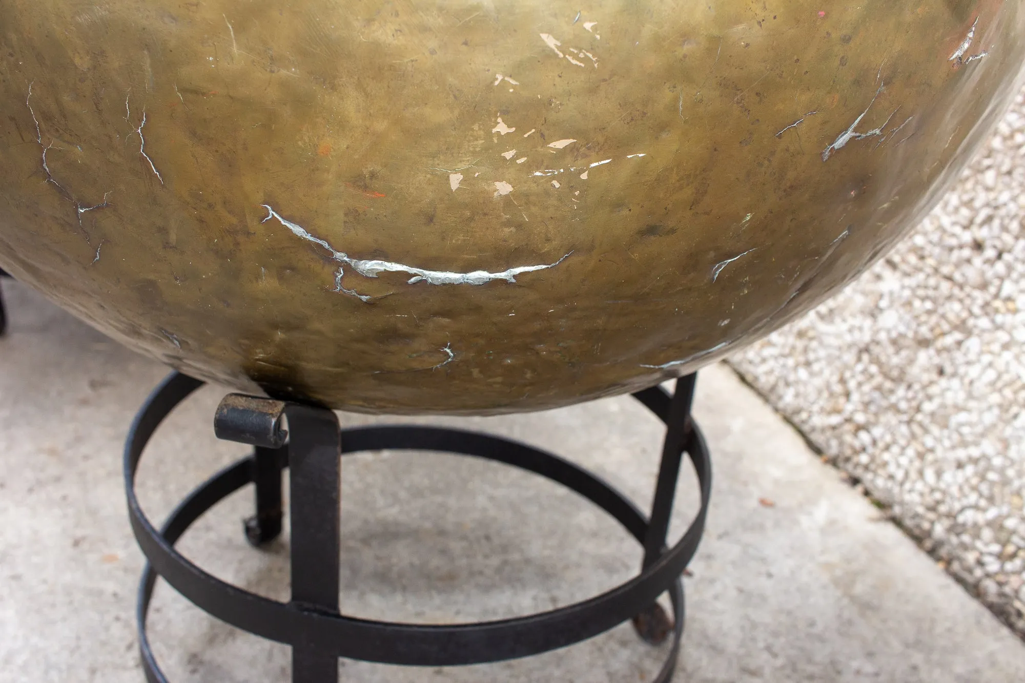 Pair of F. Van Cauwelaert 19th Century Belgian Timpani Drums and End Tables
