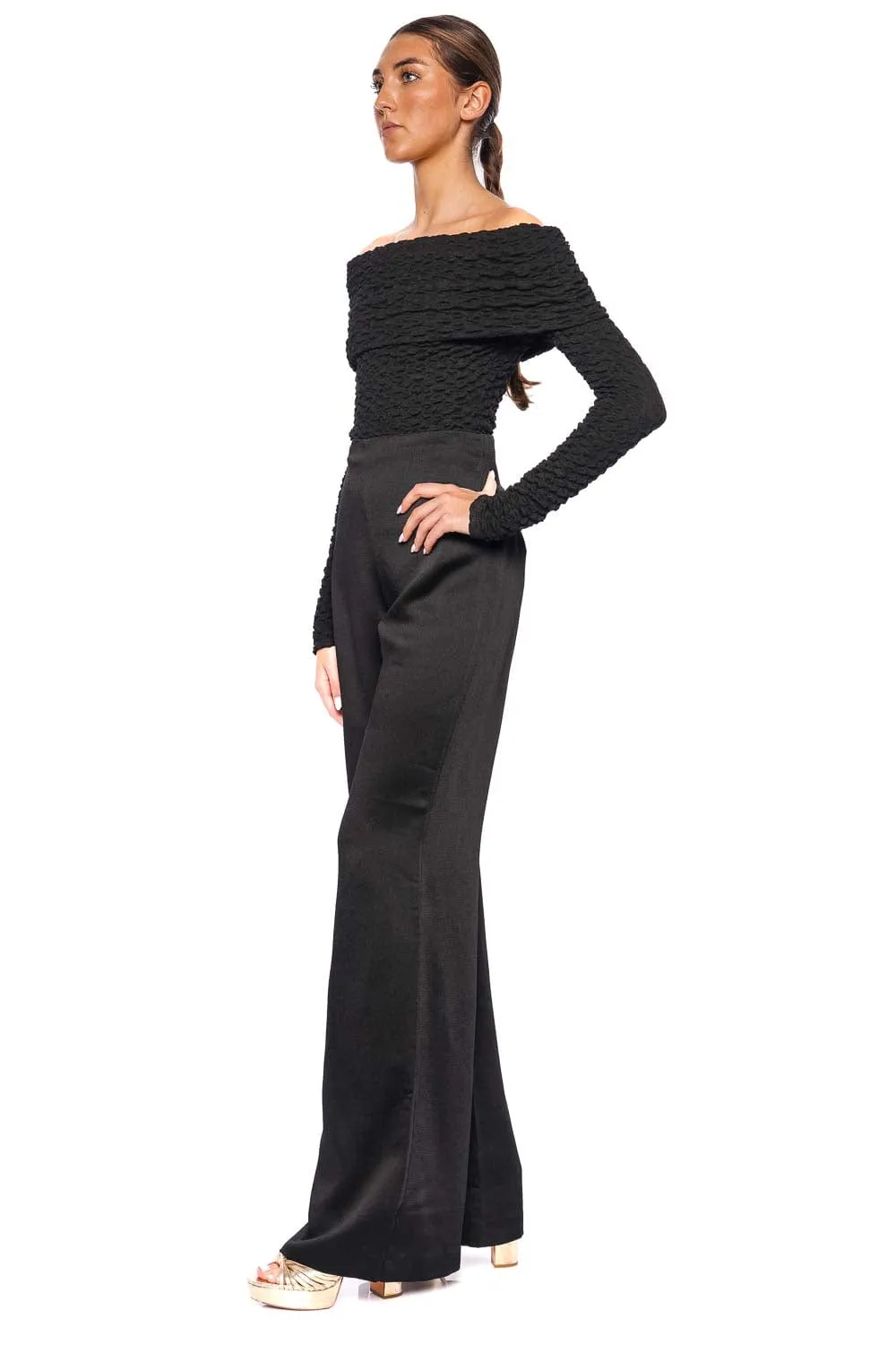Palma Off Shoulder Long Sleeve Top