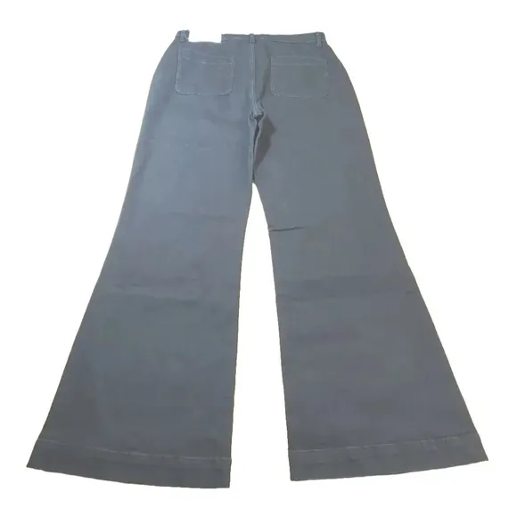 Paris Atelier Other Stories Flare Jeans High Waisted Denim  Button Fly Sz 12