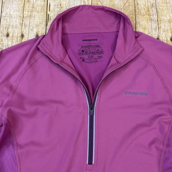 Patagonia 1/4 Zip Pullover Sweater Womens Long Sleeve All Weather Top