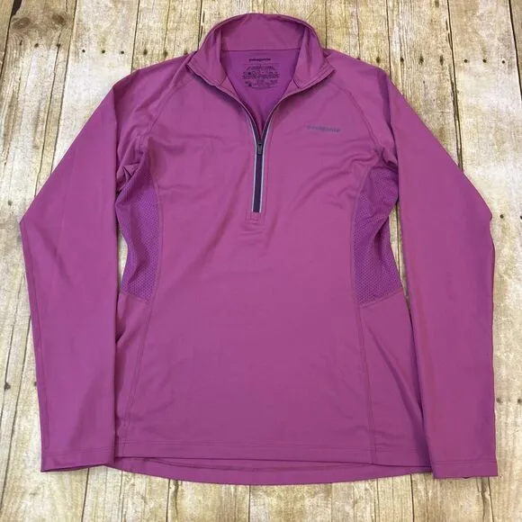 Patagonia 1/4 Zip Pullover Sweater Womens Long Sleeve All Weather Top