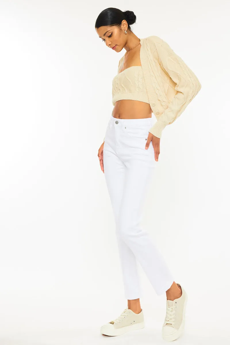 Piper High Rise Slim Straight Leg Jeans