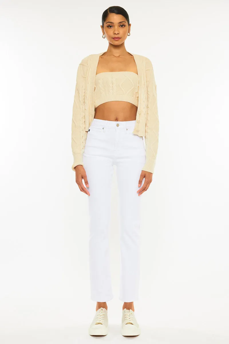 Piper High Rise Slim Straight Leg Jeans
