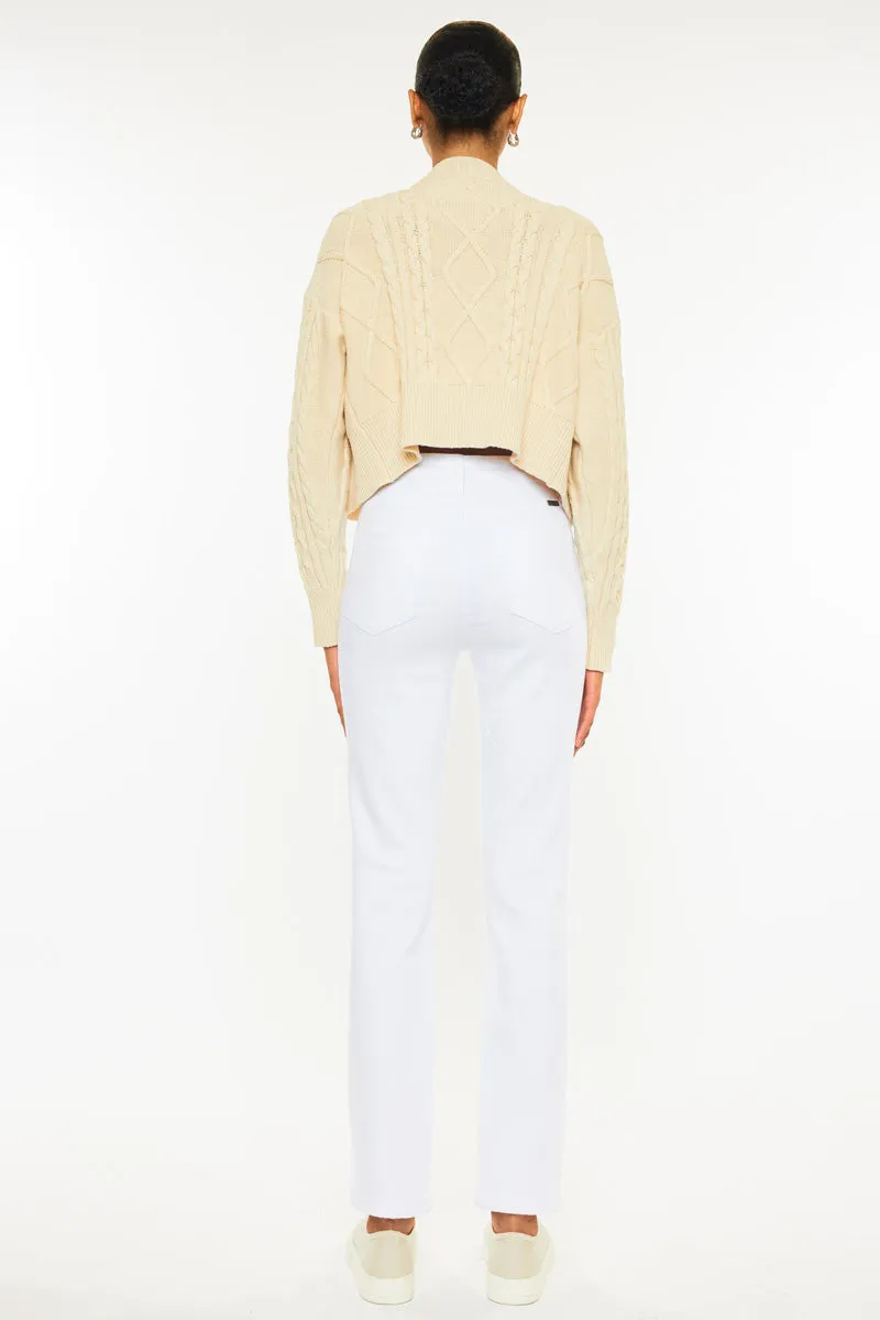 Piper High Rise Slim Straight Leg Jeans