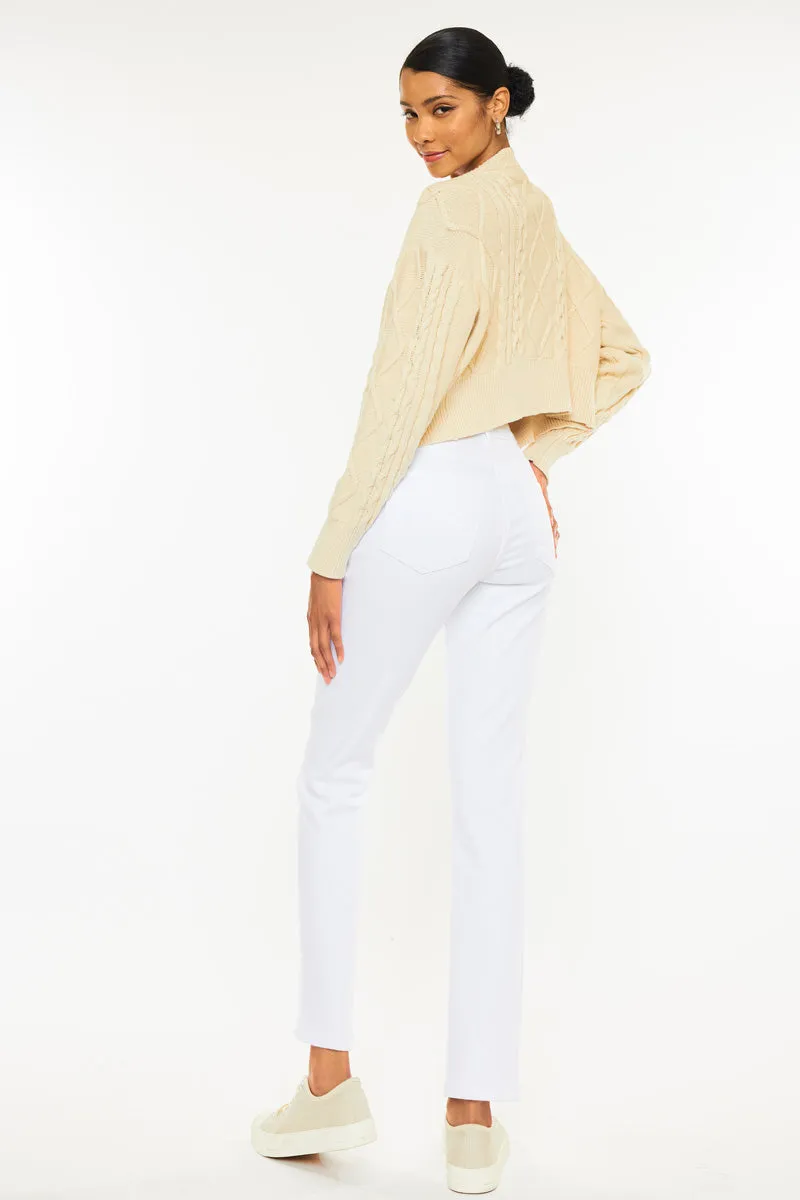 Piper High Rise Slim Straight Leg Jeans