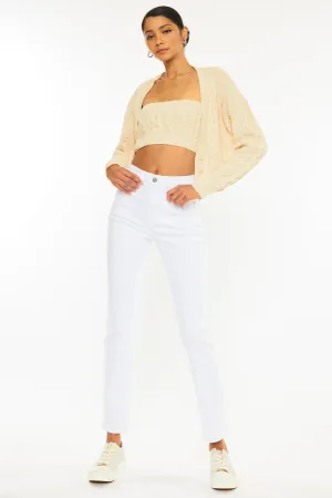 Piper High Rise Slim Straight Leg Jeans