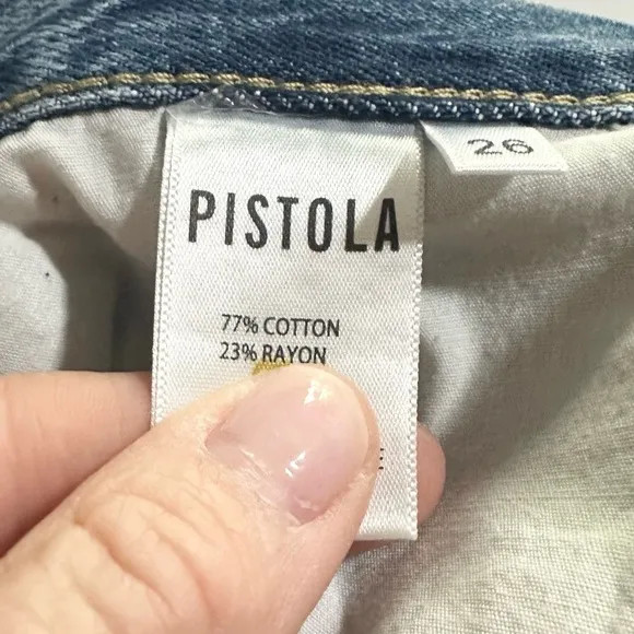 Pistola Presley High Rise Relaxed Roller Jeans in Los Feliz Size 26 - NWT