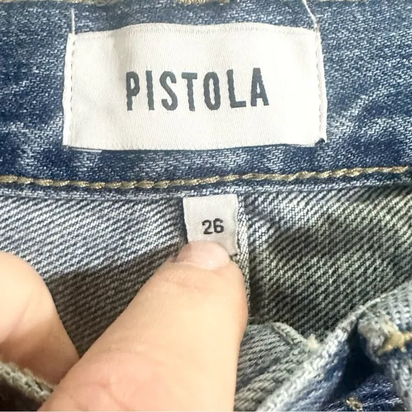 Pistola Presley High Rise Relaxed Roller Jeans in Los Feliz Size 26 - NWT