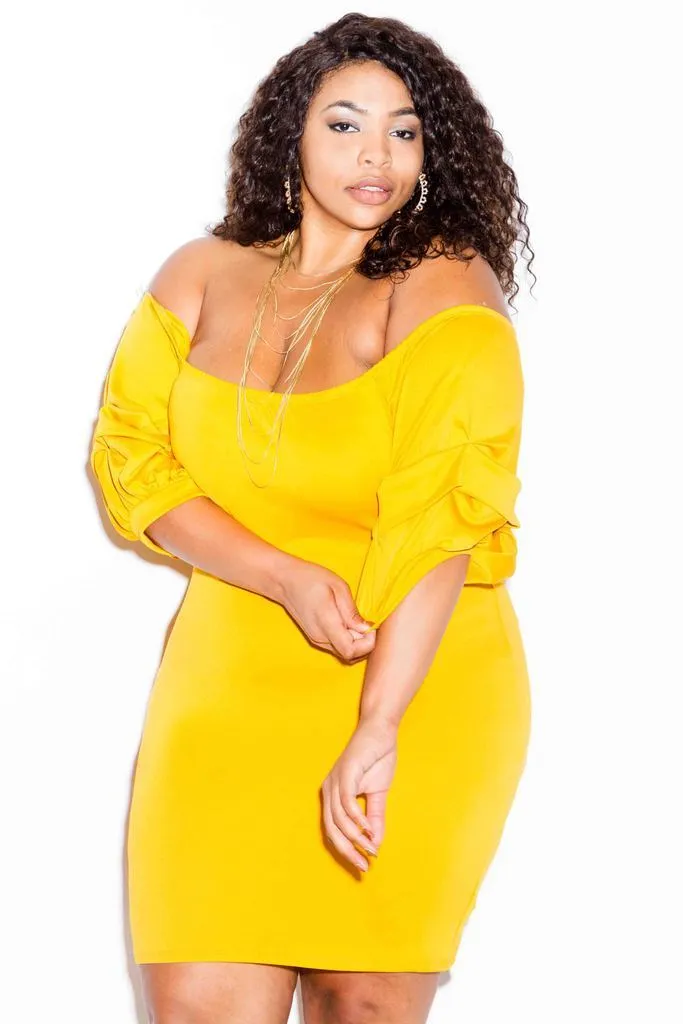 Plus Size Sexy Off Shoulder Dress [SALE]