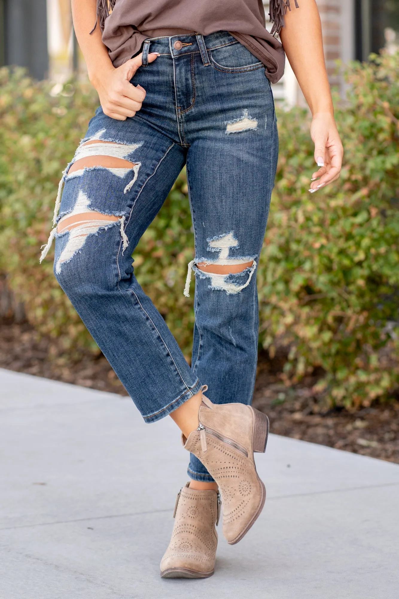 Plus Size Walnut Creek Mid Rise Cropped Straight