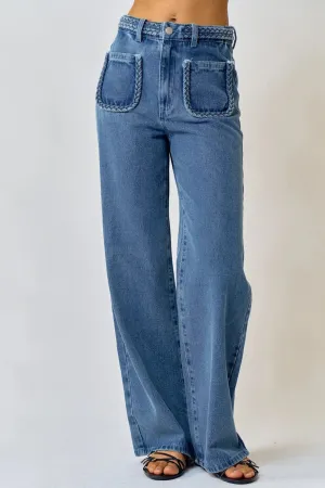Pocket Denim Jeans