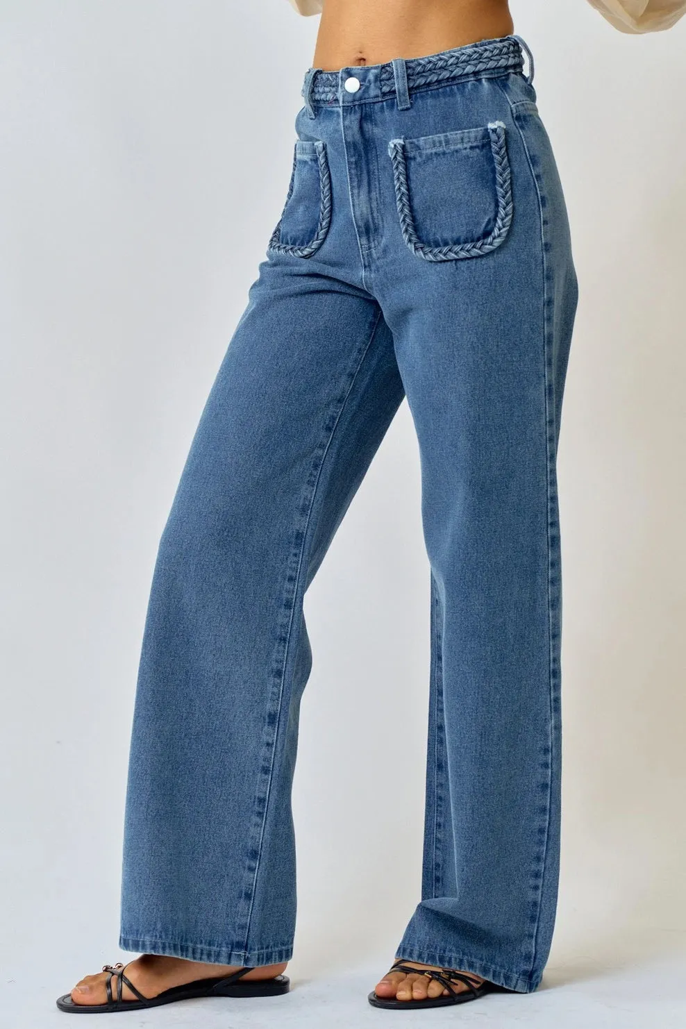 Pocket Denim Jeans