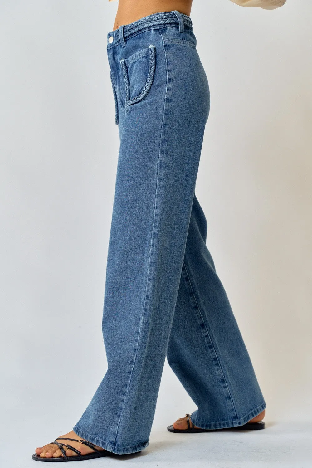 Pocket Denim Jeans