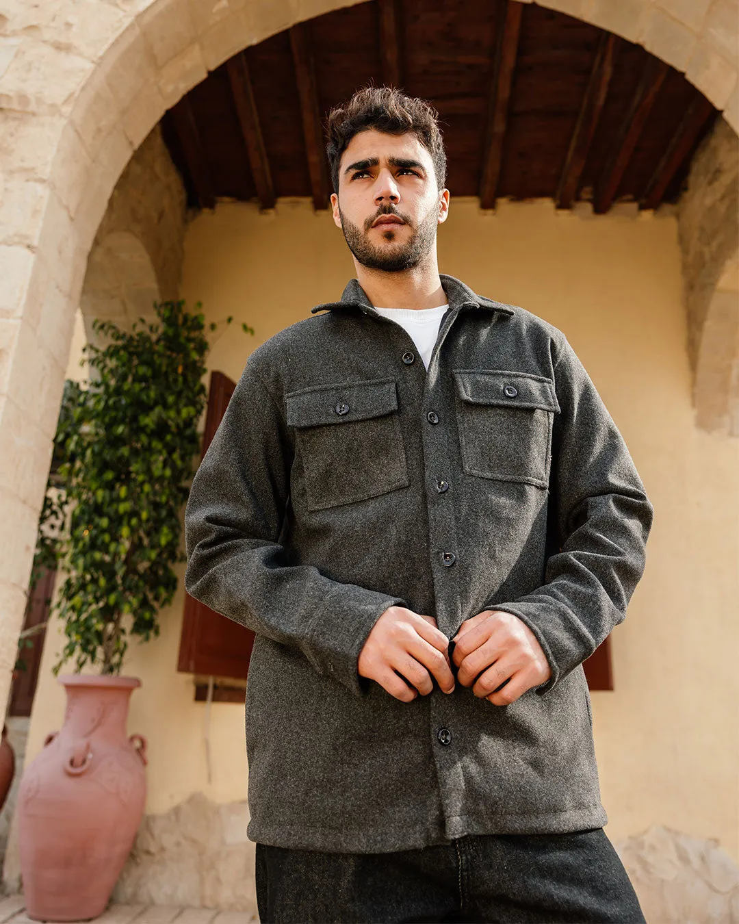 Pockets Men Overshirt