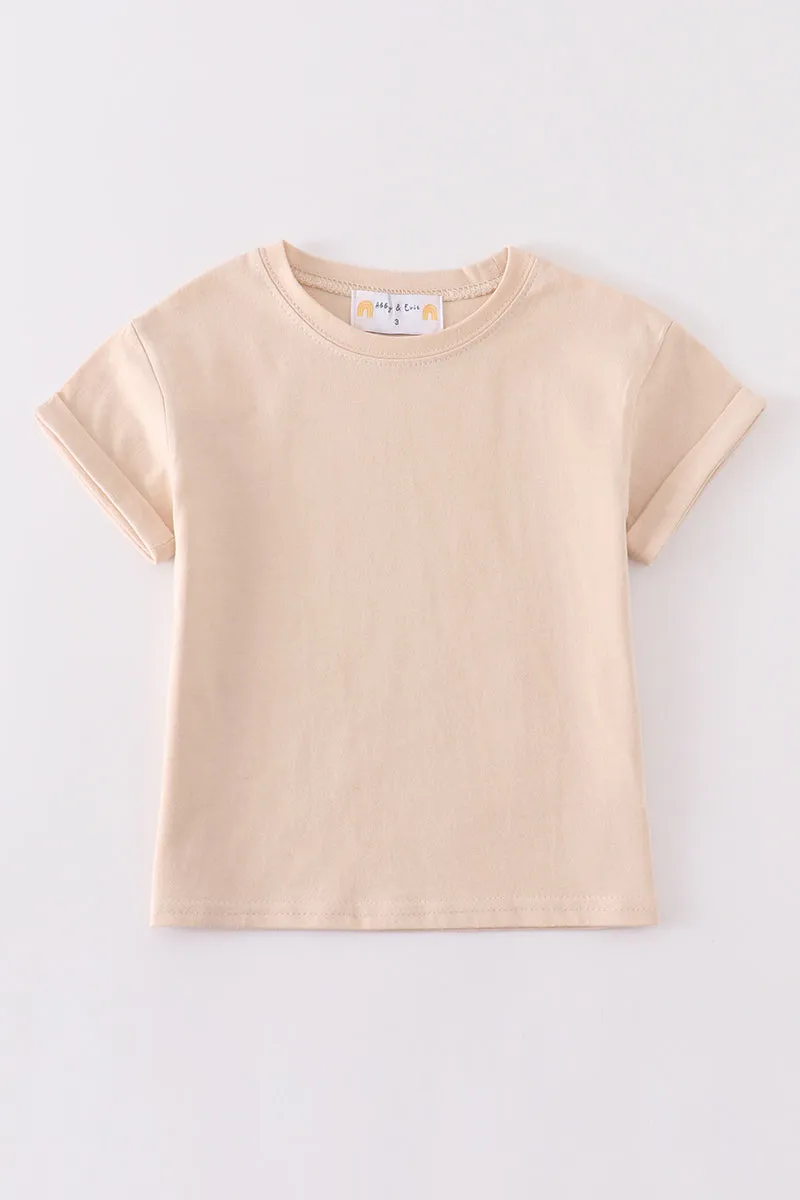 Premium Apricot Basic T-shirt