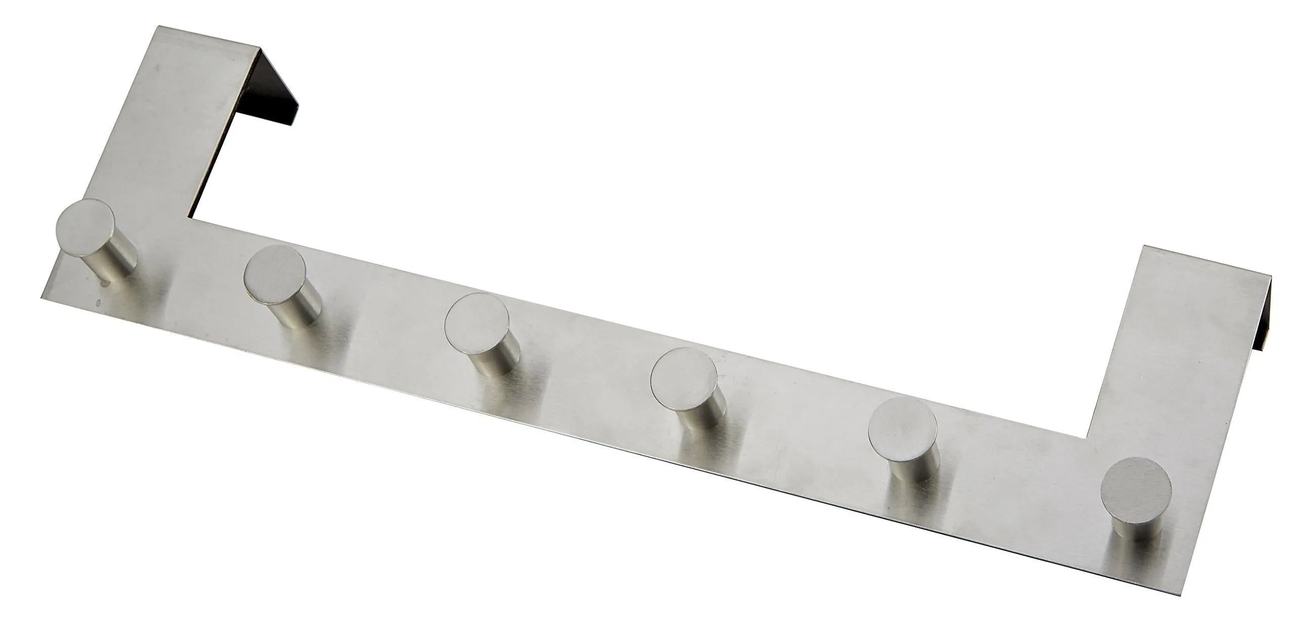 Pro Chef Kitchen Tools Over The Door Hooks - 6 Coat Hooks Pegs - No Drill Towel Rack for Bathroom Storage Closet - Behind The Door Organizer Clothes Rack - Office Cubicle Shoe Handbag Purse Hanger