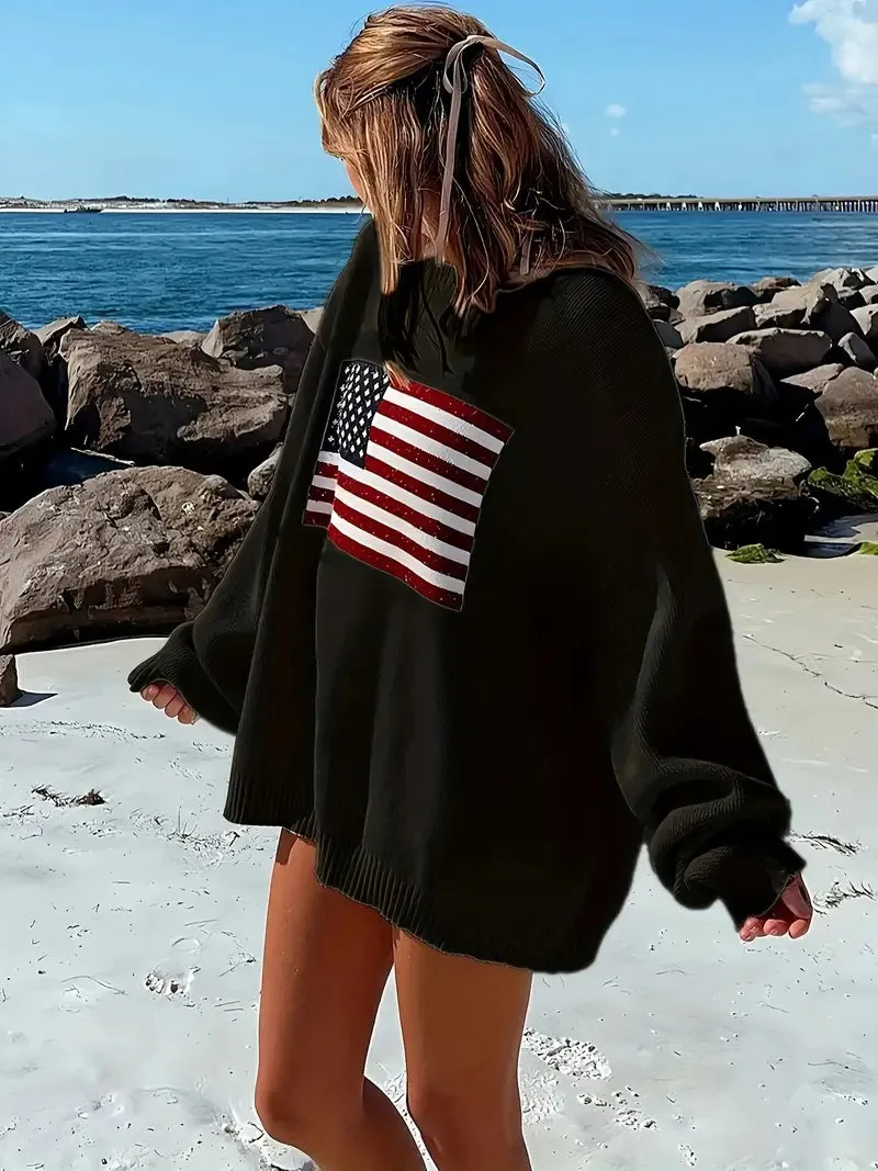 Pullover casual round neck long sleeve loose sweater