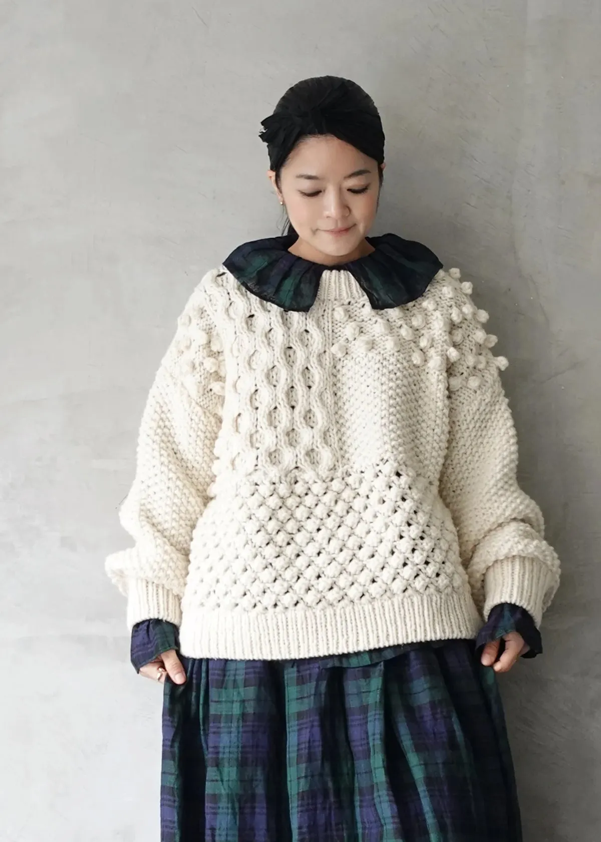 Pure Hand Knit Pullover by Ichi Antiquités