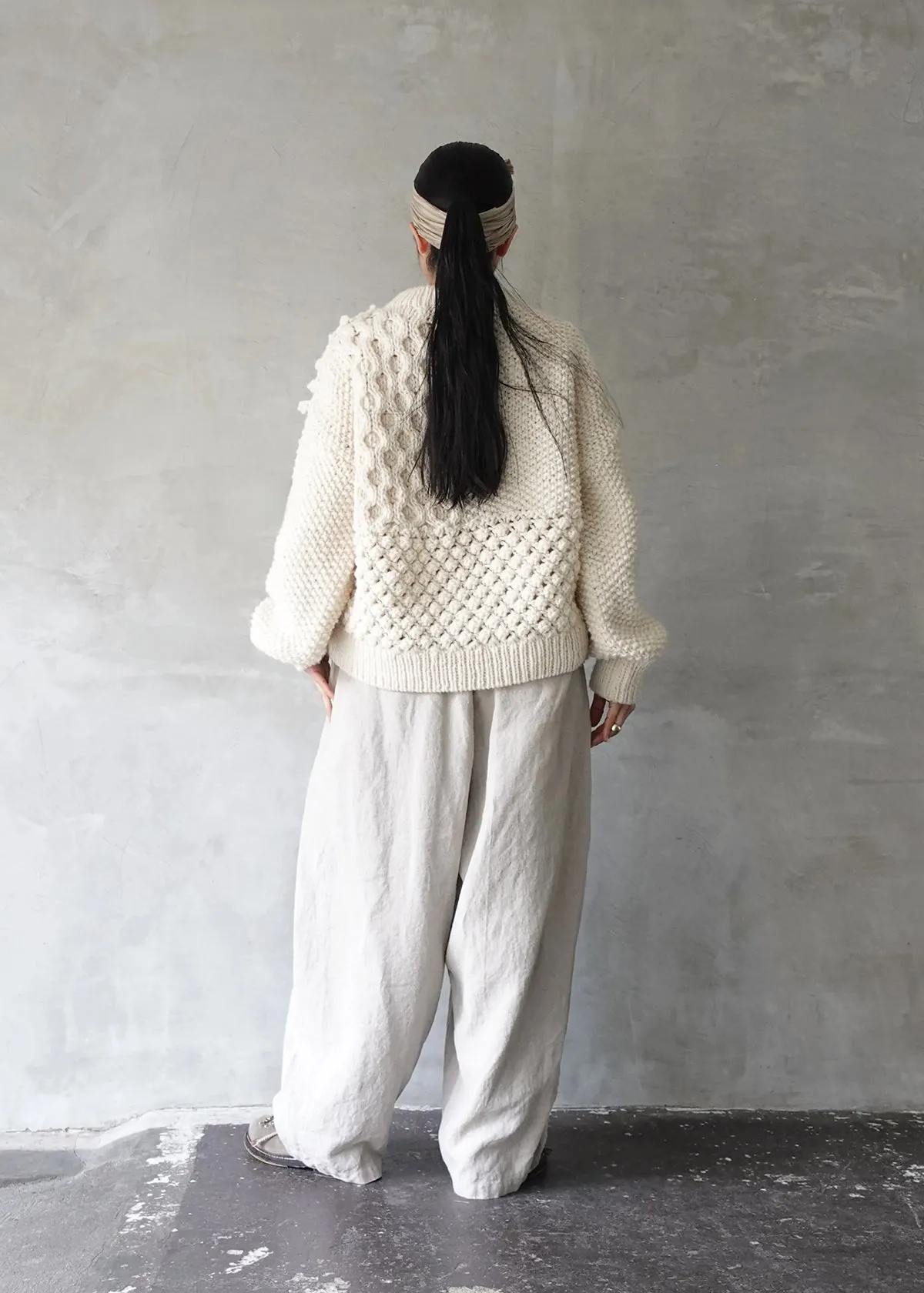 Pure Hand Knit Pullover by Ichi Antiquités